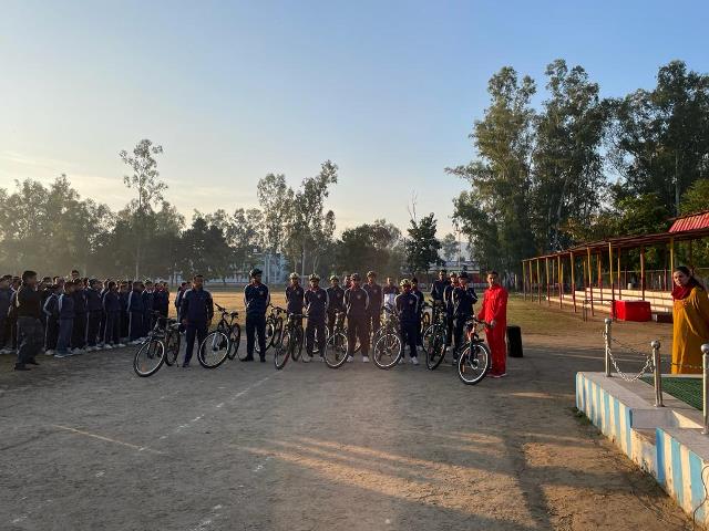 CYCLING CLUB INAUGURATED AT SAINIK SCHOOL NAGROTA